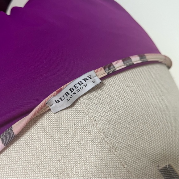 Burberry Y2K Purple Burberry Swim Bikini Swimsuit, Medium - Picture 2 of 12